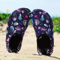 Kids Cartoon Print Barefoot Water Shoes Lightweight Quick Drying Aqua Socks