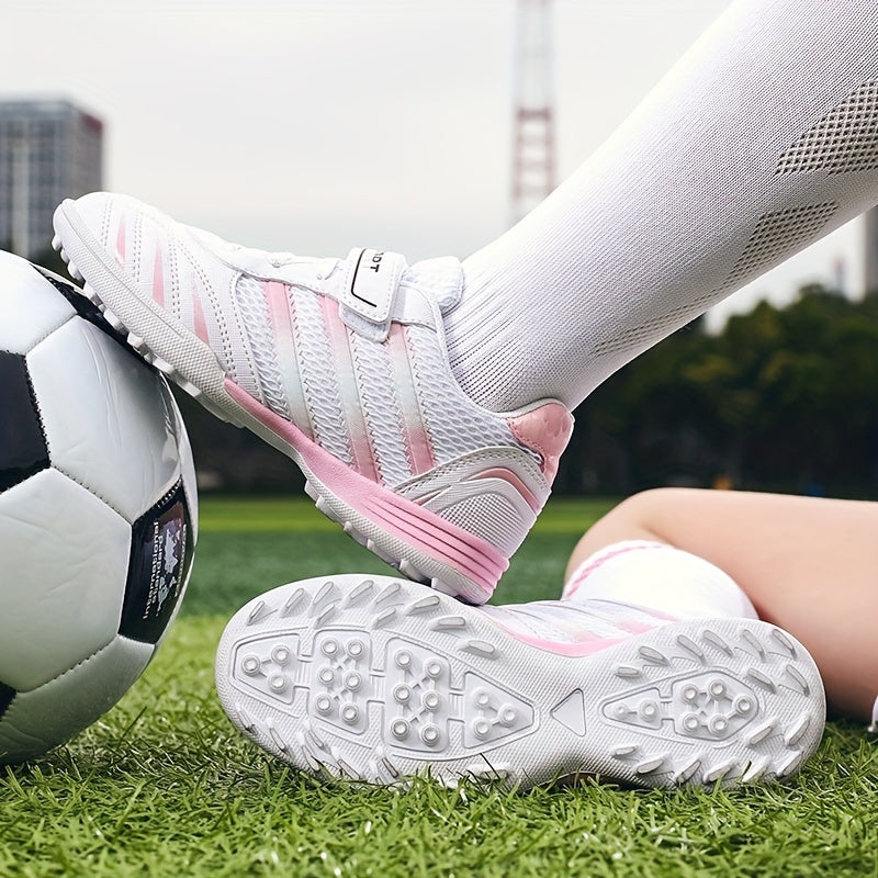 Kids Athletic TF Soccer Cleats Lightweight Comfortable Sports Shoes