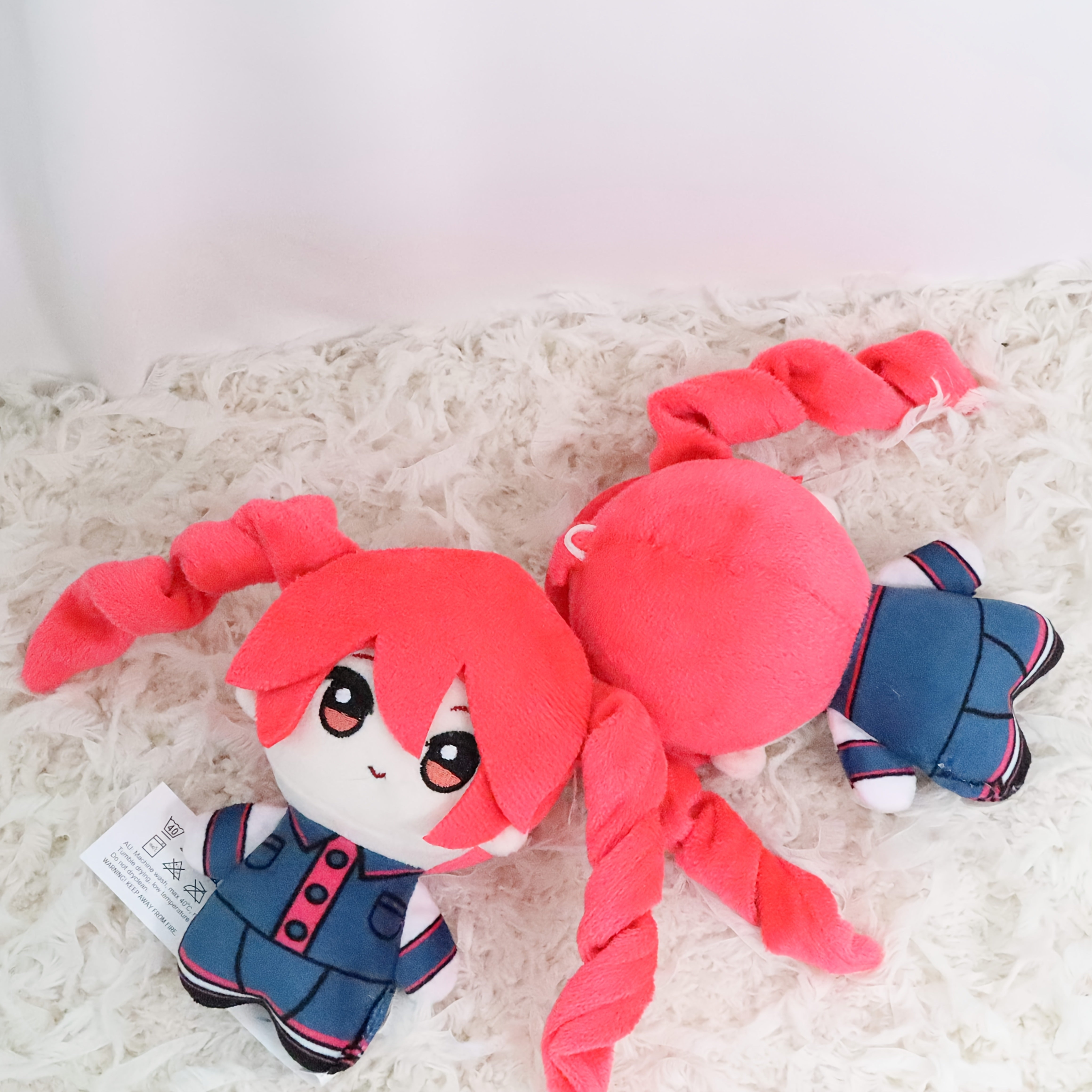 9inch Kasane Teto Plush Plush Pendant Doll Soft Stuffed Doll Anime Game Cosplay