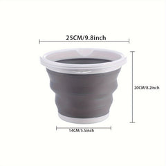 1pc Foldable Fishing Barrel 5L 1 32gal Collapsible Bucket