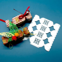 3D Embossing Metal Cutting Dies Candy Shape Gift Package Box Stencil
