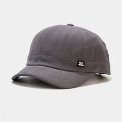 Short Brim Classic Baseball Cap Vintage Solid Casual Dad Hat Lightweight