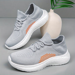 Women's Knitted Sports Shoes Low Top Sneakers