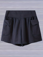 Y2K Shorts Elastic High Rise Cargo Pants