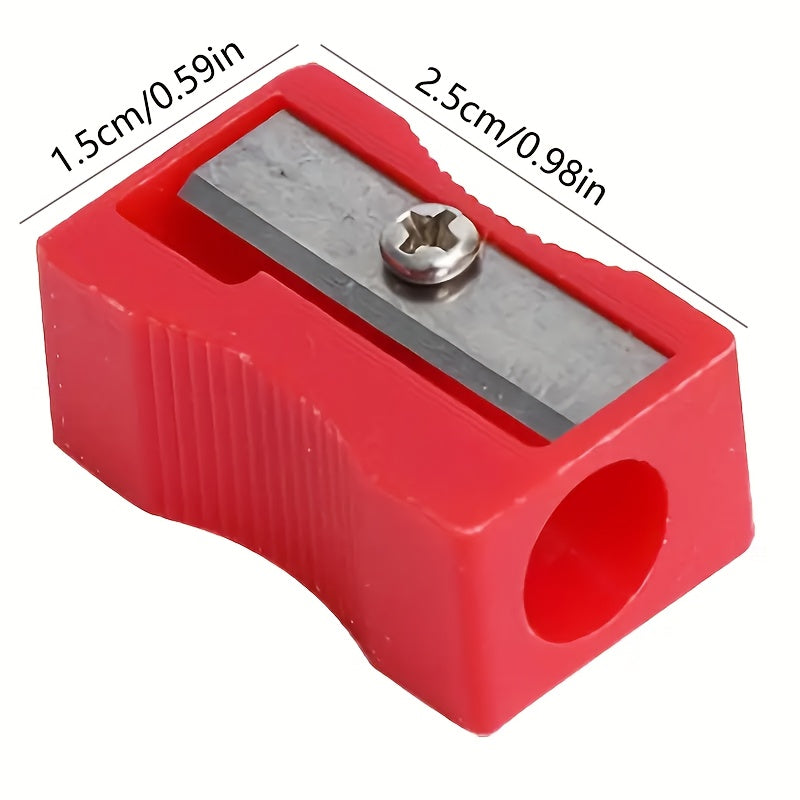 16pcs Mini Pencil Sharpeners Durable with Metal Blades Red Green