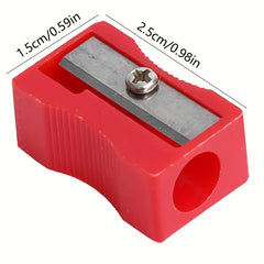 16pcs Mini Pencil Sharpeners Durable with Metal Blades Red Green