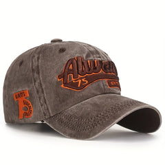 Summer Personality Washed Baseball Cap English Letter