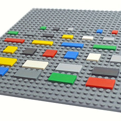 30pcs Building Blocks Set Flat Tiles Durable ABS Material Young Builders
