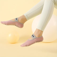 Non Slip Yoga Socks with Grip Towel Bottom for Pilates Home Workouts