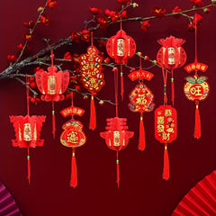 5pcs Tassel Chinese Year Pendant Outdoor Party Decorations