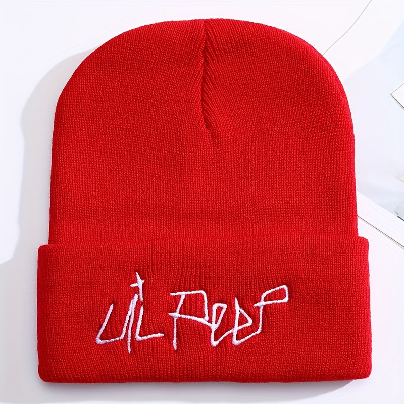 Embroidery Knitted Hat Warm Pullover Mens Hat Hip hop Cold Hat
