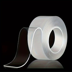 Heavy Duty Double Sided Tape Reusable Strong Adhesive Removable Washable