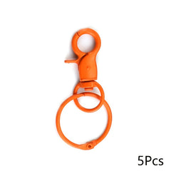 5pcs Colorful Keychain Key Ring Bag Backpack Hanging Key Chain Pendant