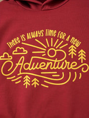 Boy's Adventure Print Hoodie for Outdoor Fall Winter