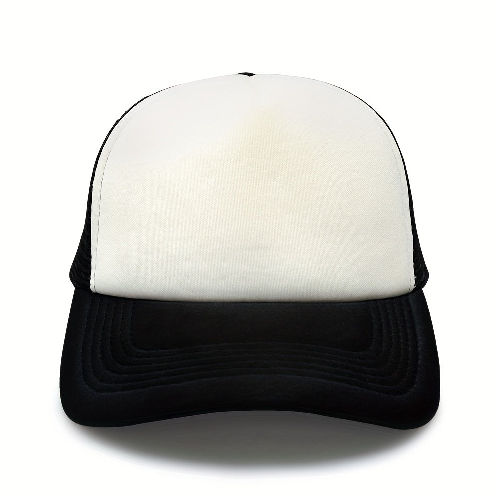Mesh Truck Driver Hat Sun Hat with Adjustable Plastic Buckle
