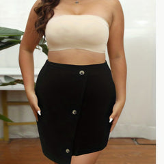 Sexy Skirt Women's Plus High Stretch Bodycon Skirt