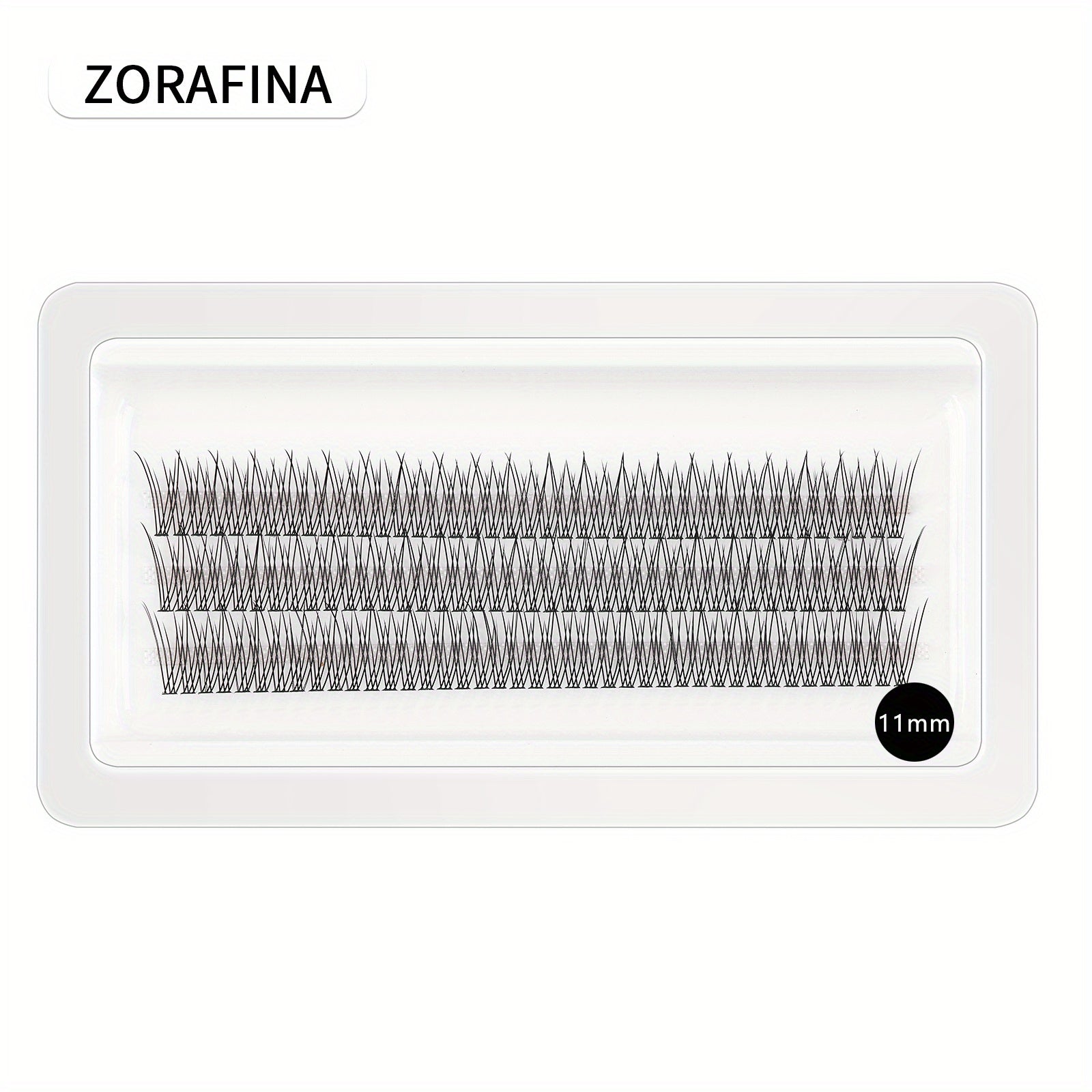 3 Rows Cluster Lashes Fishtail Shape Grafted Eyelashes