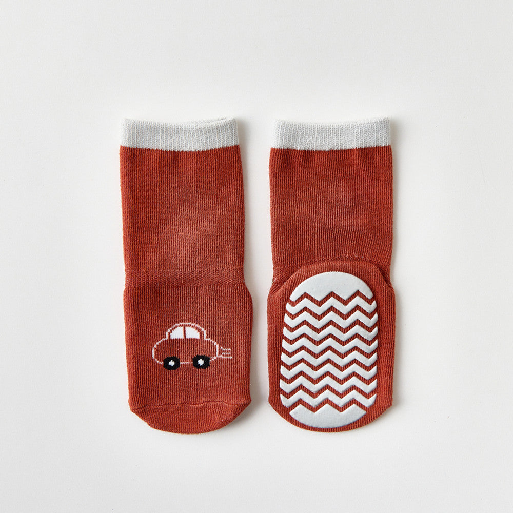 Cotton Toddler Kids Socks Baby Boys Girls Mid calf Length Cartoon Graphic Socks