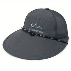 Sun Visor Mens Fishing Hat Cover Face Breathable Fisherman Hat