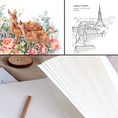 A4 Sketchbook 96 Pages Art Drawing Board Colored Pencil Doodle