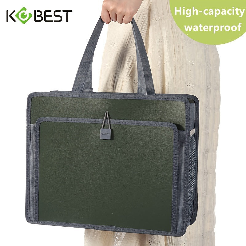Handheld Waterproof Book Bag - Large Capacity Zipper Tutoring Bag
