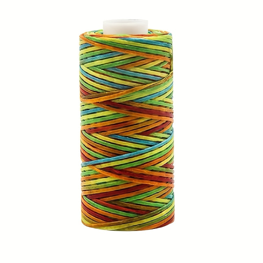 1MM Braided Leather Wax Thread 50M/150D Roll DIY Sewing Cord