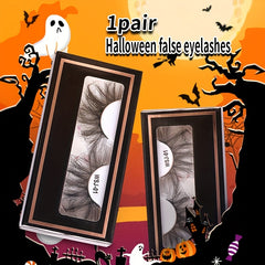 Halloween Style False Eyelashes Faux Mink Lashes Sequin Decorative