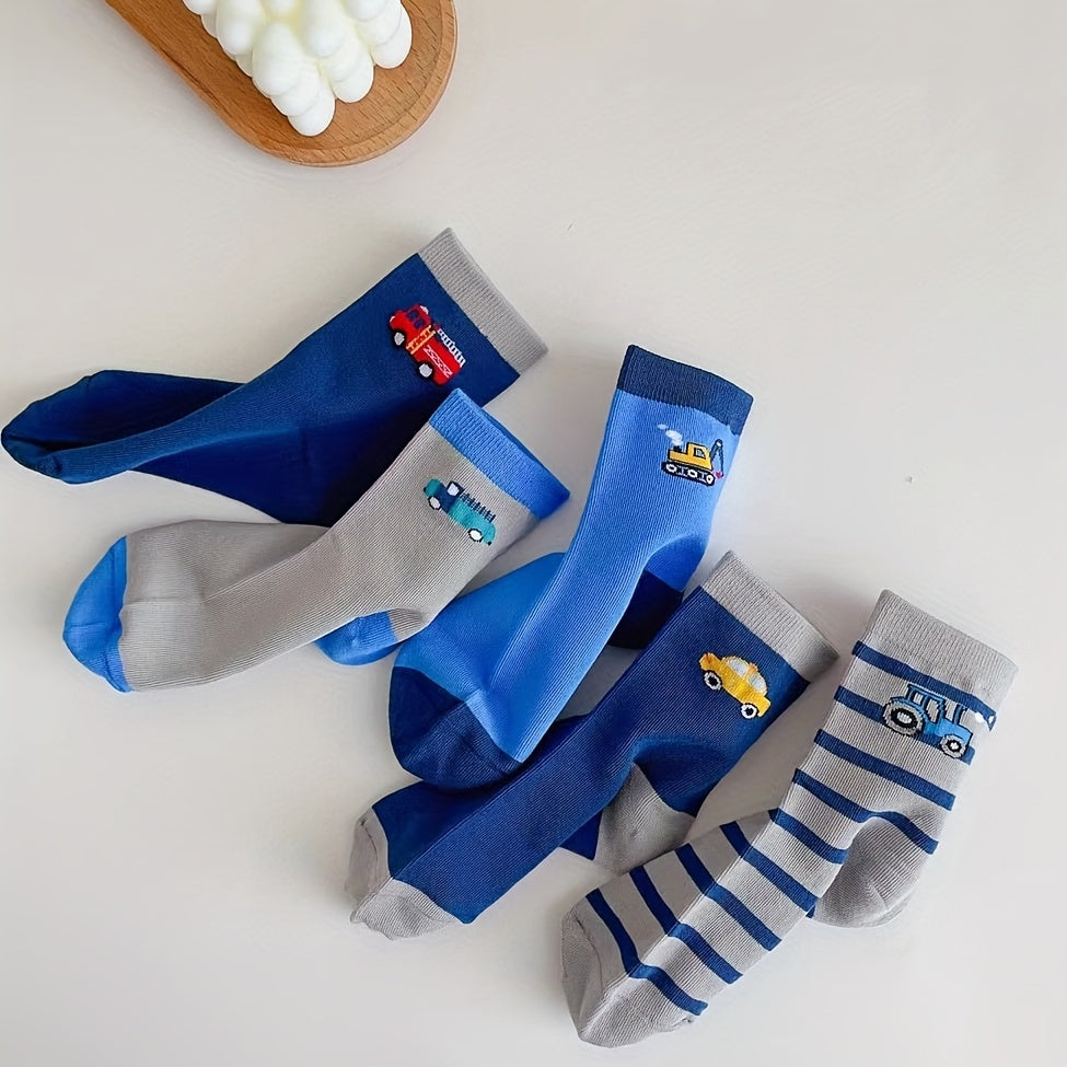 Boys Kids Breathable Socks Cartoon Pattern Casual Sports Socks