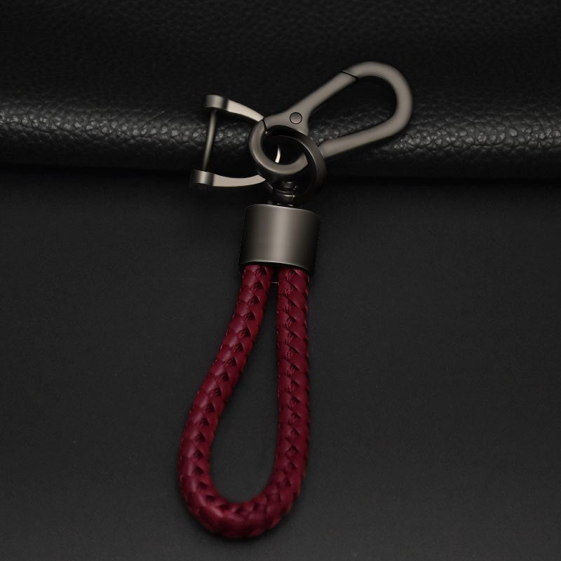 Braided Rope Car Keychain Key Rope Buckle Car Key Ring Car Decor