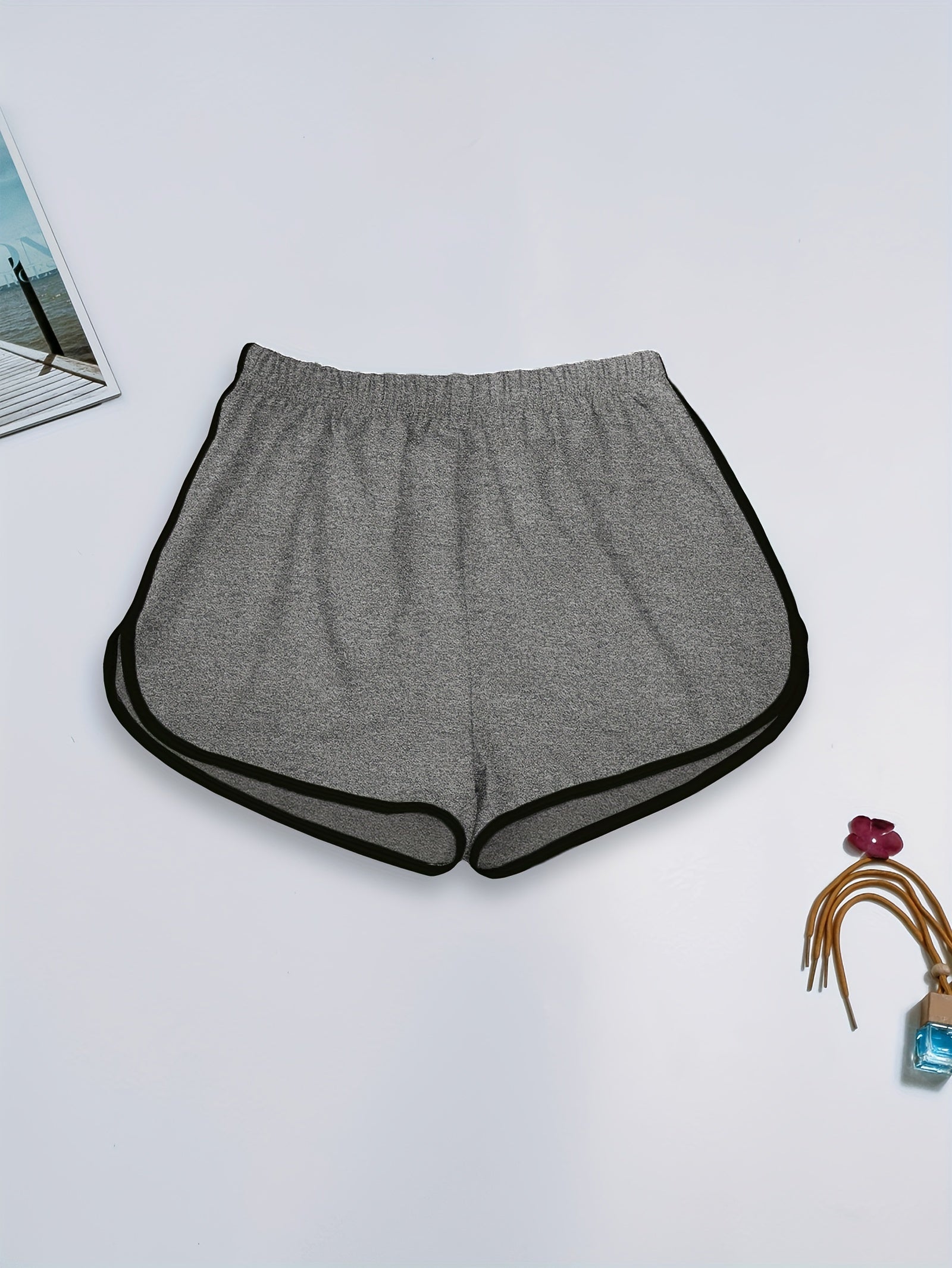 Soft & Comfy Elastic Waistband Shorts Women's Sleepwear