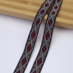 Jacquard Lace Ribbon Embroidered Trim For Sewing Crafts