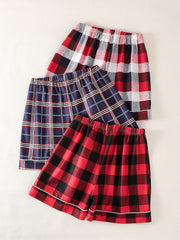 Plaid Print Shorts - Women's Spring & Summer Casual Shorts