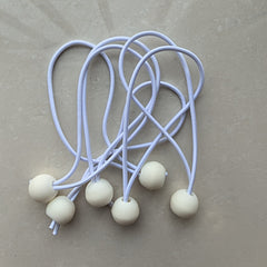 6pcs Plastic Ball Ropes Outdoor Tent Fixed Ball Rope Elastic Strap