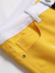 Men's Denim Shorts Street Style Stretchy Summer Shorts