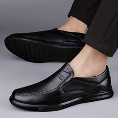 Men's Chinese Characters Embossed Loafer Shoes