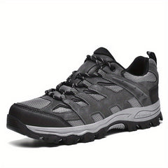 Men's Mesh Lace Up Hiking Sneakers Non Slip Outdoor Shoes