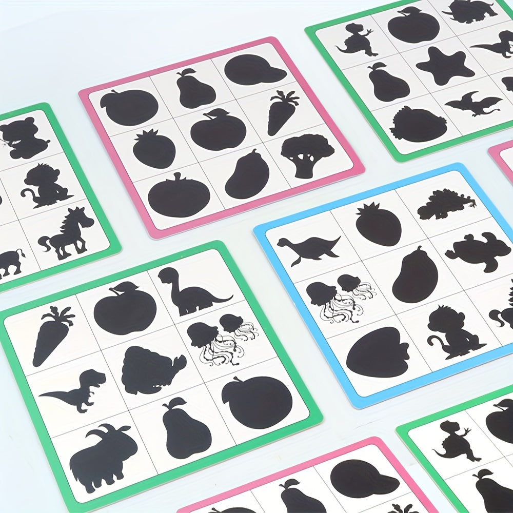 Wooden Puzzle Blocks for Shadow Matching Game
