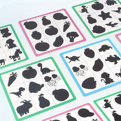 Wooden Puzzle Blocks for Shadow Matching Game