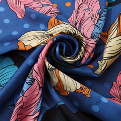 Floral Print Bandana Silk Scarf Casual Shawl Scarf Wrap