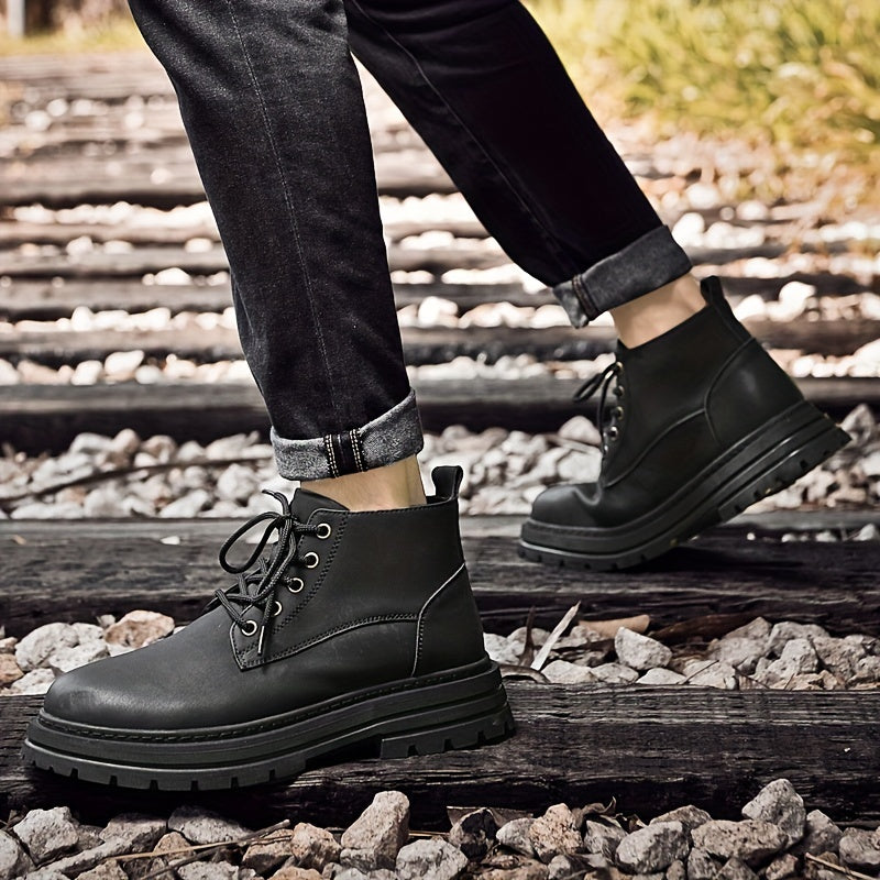Men's Winter Outdoor Hiking Boots - Non Slip Work Shoes