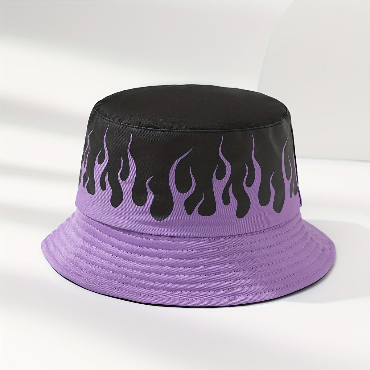 Flame Pattern Fisherman Hat Unisex Outdoor Beach Travel