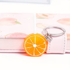 Colorful Orange Lollipop Keychain Pendant for Girls