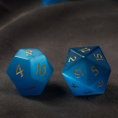 7pcs Cat's Eye Gem Dices For RPG Board Game Gift