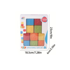 Soft Building Blocks for Baby Sensory Toys with Numbers Toy for Toddlers Babies