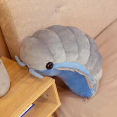 11in Pill Bug Plush Toy Soft Isopod Animal Pillow Grey Insect Doll