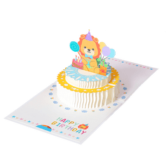 Pop Up 3D Birthday Party Invitation Card
