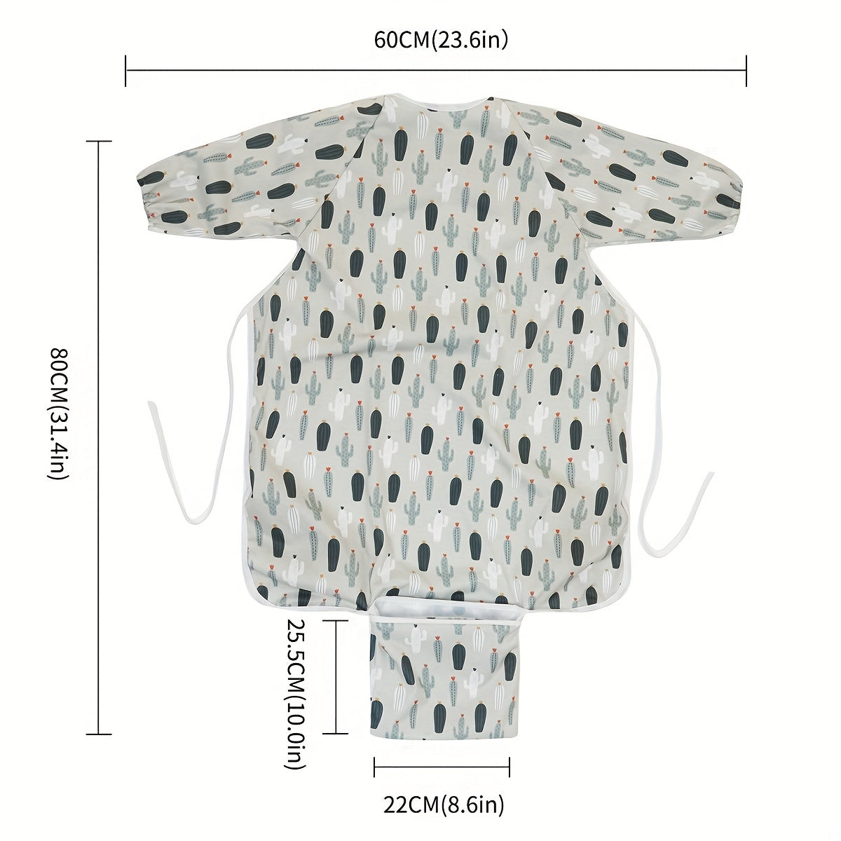 Baby Highchair Feeding Cover Long Sleeved Bib