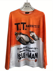 Men's Long Sleeve Motorcycle Off road T shirt Quick Drying Outdoor Top
