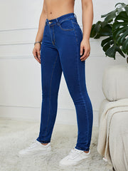 High Rise High Waist Skinny Jeans Women's Denim