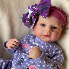 Reborn Doll Purple Outfit Soft Touch Lifelike